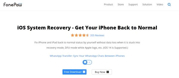 fonepaw ios system recovery free