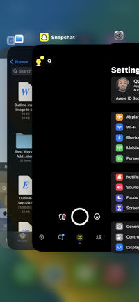 Force Close Snapchat