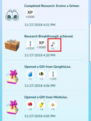 get a sinnoh stone from research