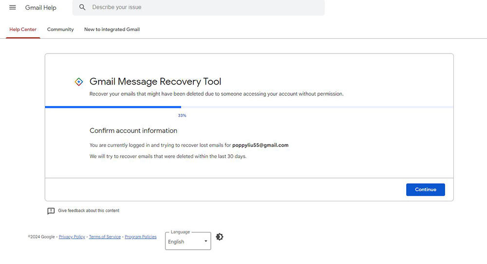 gmail recovery tool