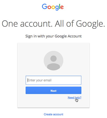 click need help when locked out of Google account