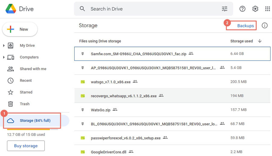 backup sms messages to google drive