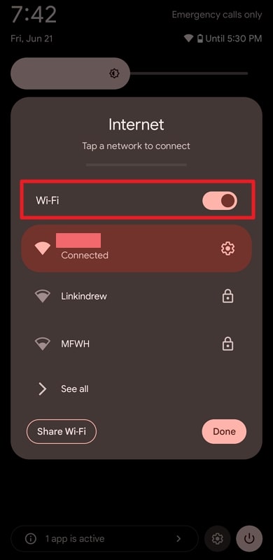 check if wifi is active