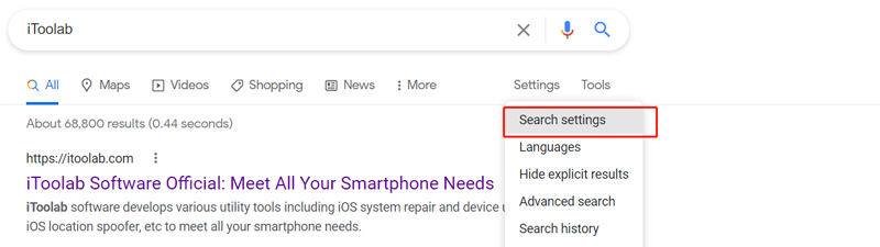 how to change location on Google Search Location