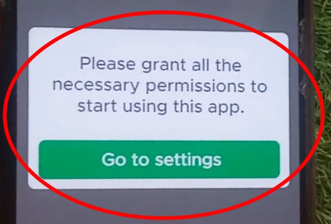grant necessary permissions