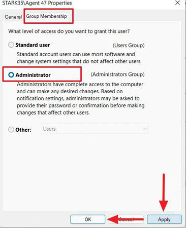 group membership administrator apply