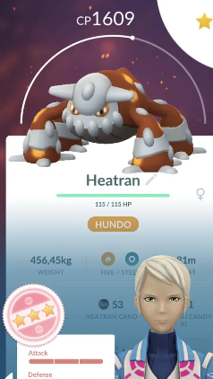 heatran pokemon go