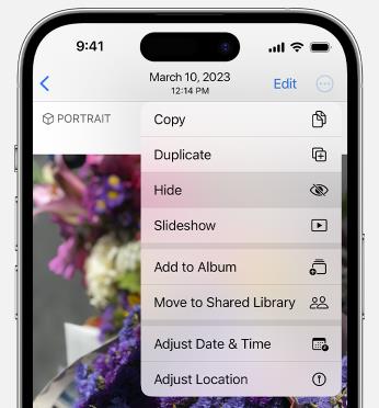 hide a photo on iphone