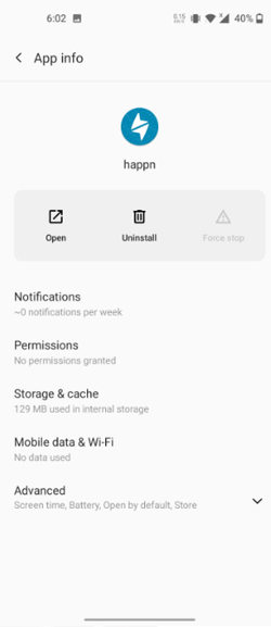 how to change location in happn app