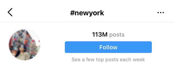 how to change location on Instagram Hashtag New York