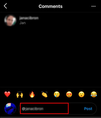 how to change location on Instagram mention people in comment section