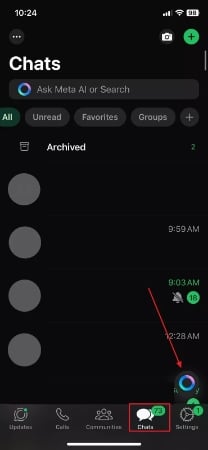 use meta ai on ios device