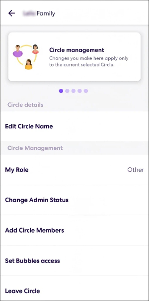 how to leave life360 circle choose circle management