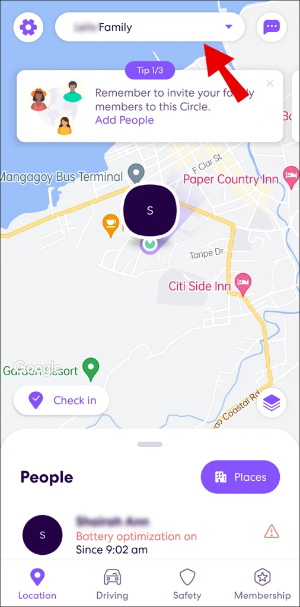 how to leave life360 circle tap circle switcher