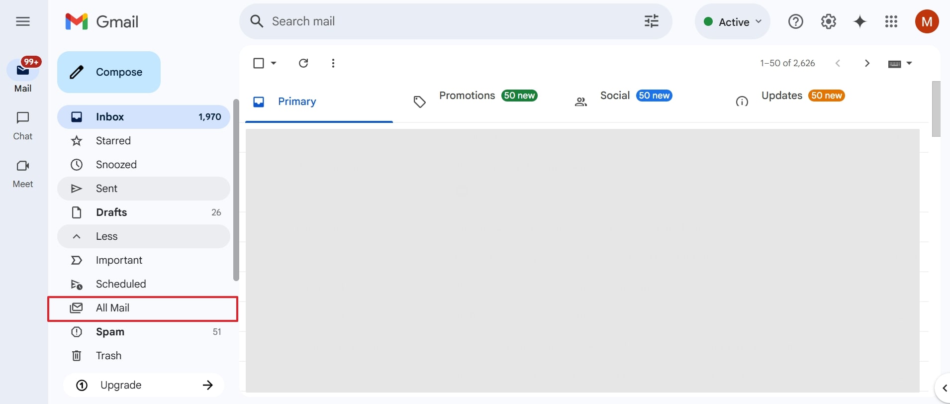 access all mail folder