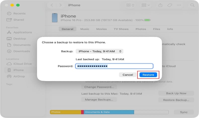 access deleted data