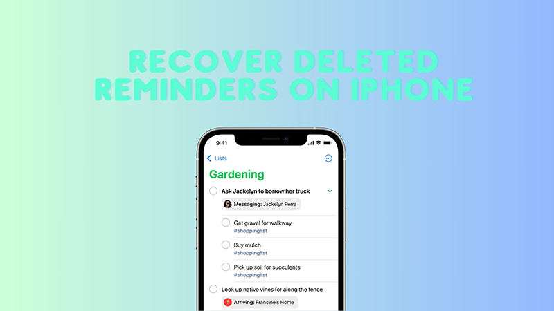 how to recover deleted reminders on iphone