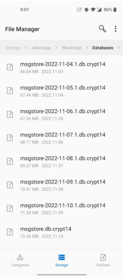 how to retrieve whatsapp voice notes
