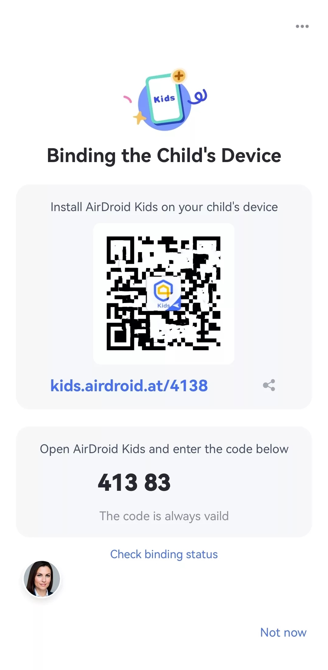 link parents and kids device