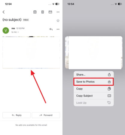 download sent images on iphone