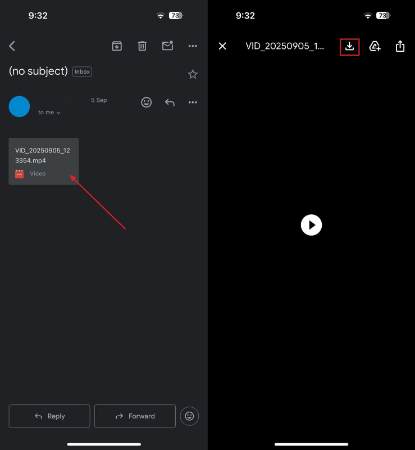 access video and download on iphone
