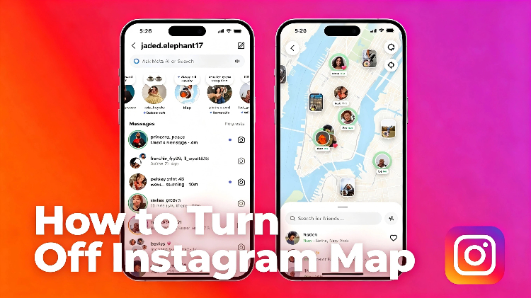 how to turn off instagram map