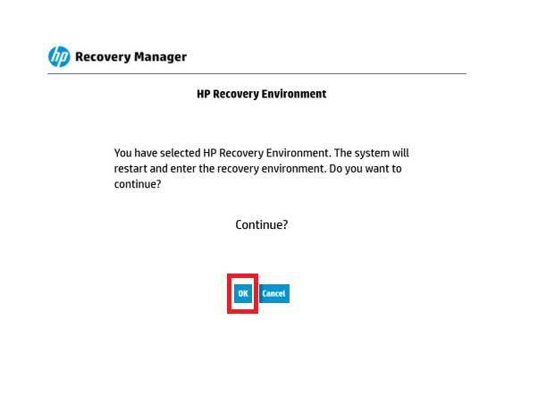 hp recovery manager