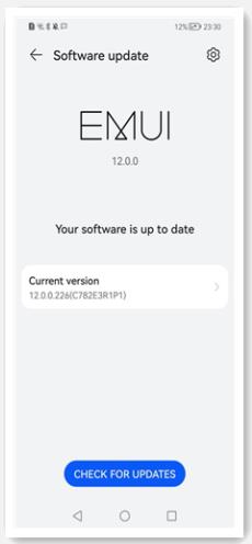 huawei check for updates