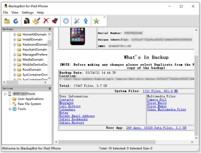 ibackupbot for itunes download