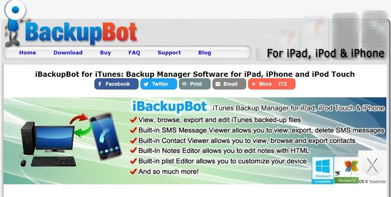 install ibackupbot free for life ios 10