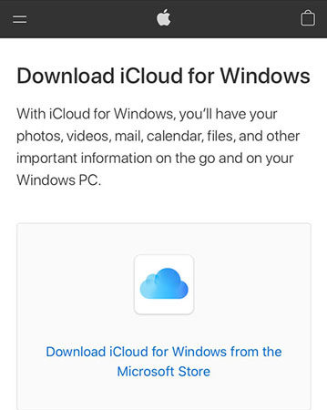 icloud download windows 10 not working