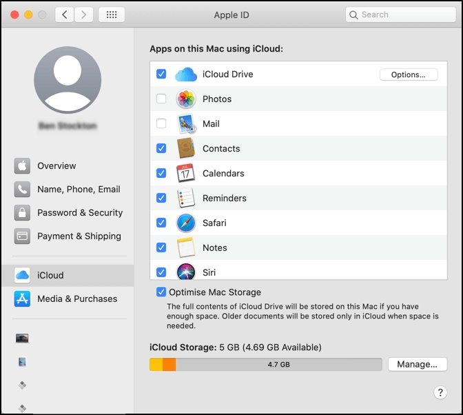 Delete iCloud Backups on Mac 