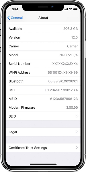 imei in iphone 13