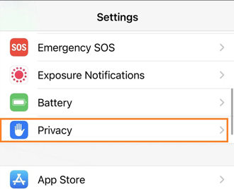 iphone privacy settings
