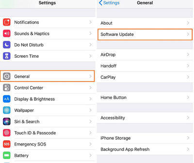iMessage location not available software update iphone