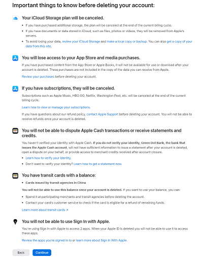 important things to know before deleting Apple account ID