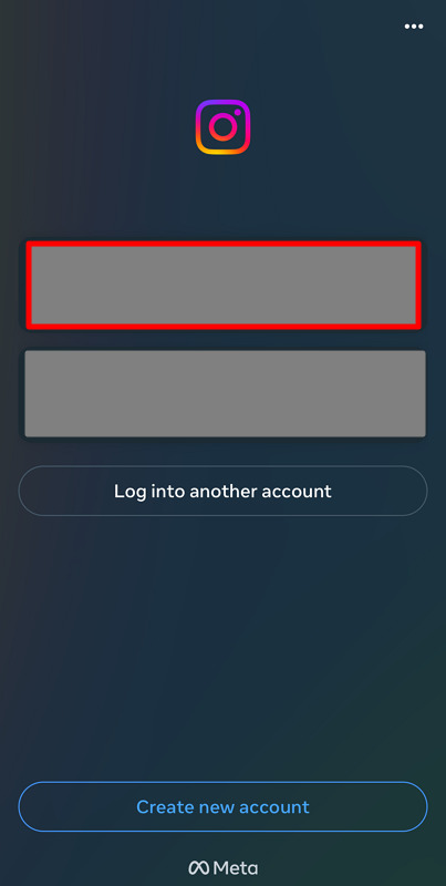 choose the instagram account
