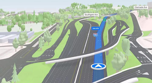 iOS 15 Apple Maps driving maps