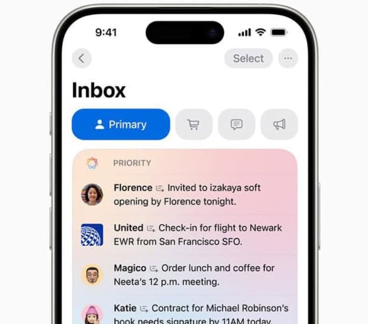 ios 18 ai mail feature