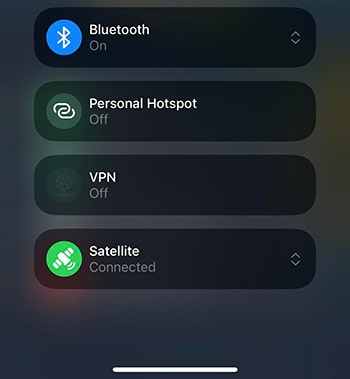 ios 18 control center satellite