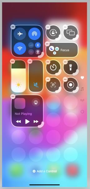 ios 18 control center