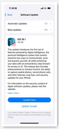 update ios version