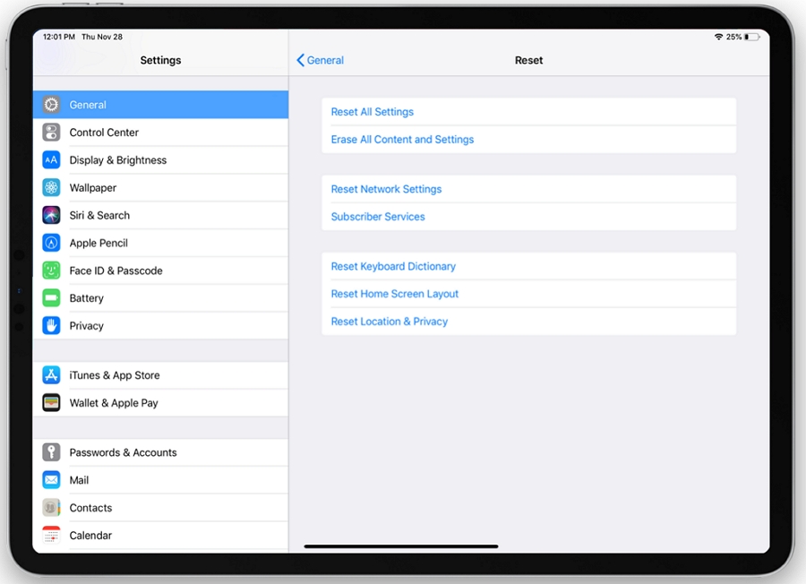 Reset All Settings on Your iPad 
