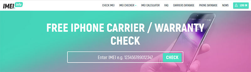 iPhone Initial Carrier and sim lock status check | IMEI24.com