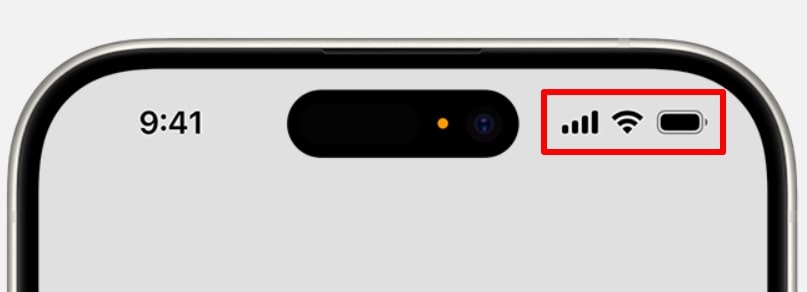 check the iphone signals