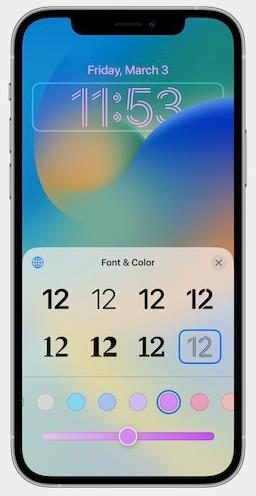 iphone lock screen front and color