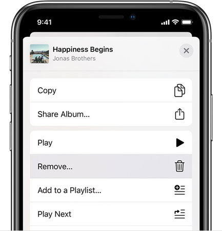 Ryd iTunes-bibliotek på iPhone