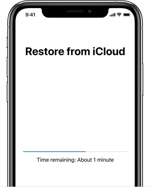 restore from iCloud