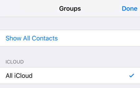 iphone show all contacts