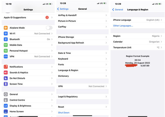 Fix iPhone Widgets Not Working Change the System Language